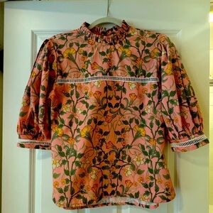 Floral Puff Sleeve Blouse